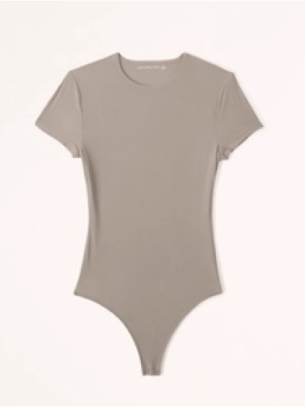 Abercrombie soft matte seamless tee bodysuit taupe S